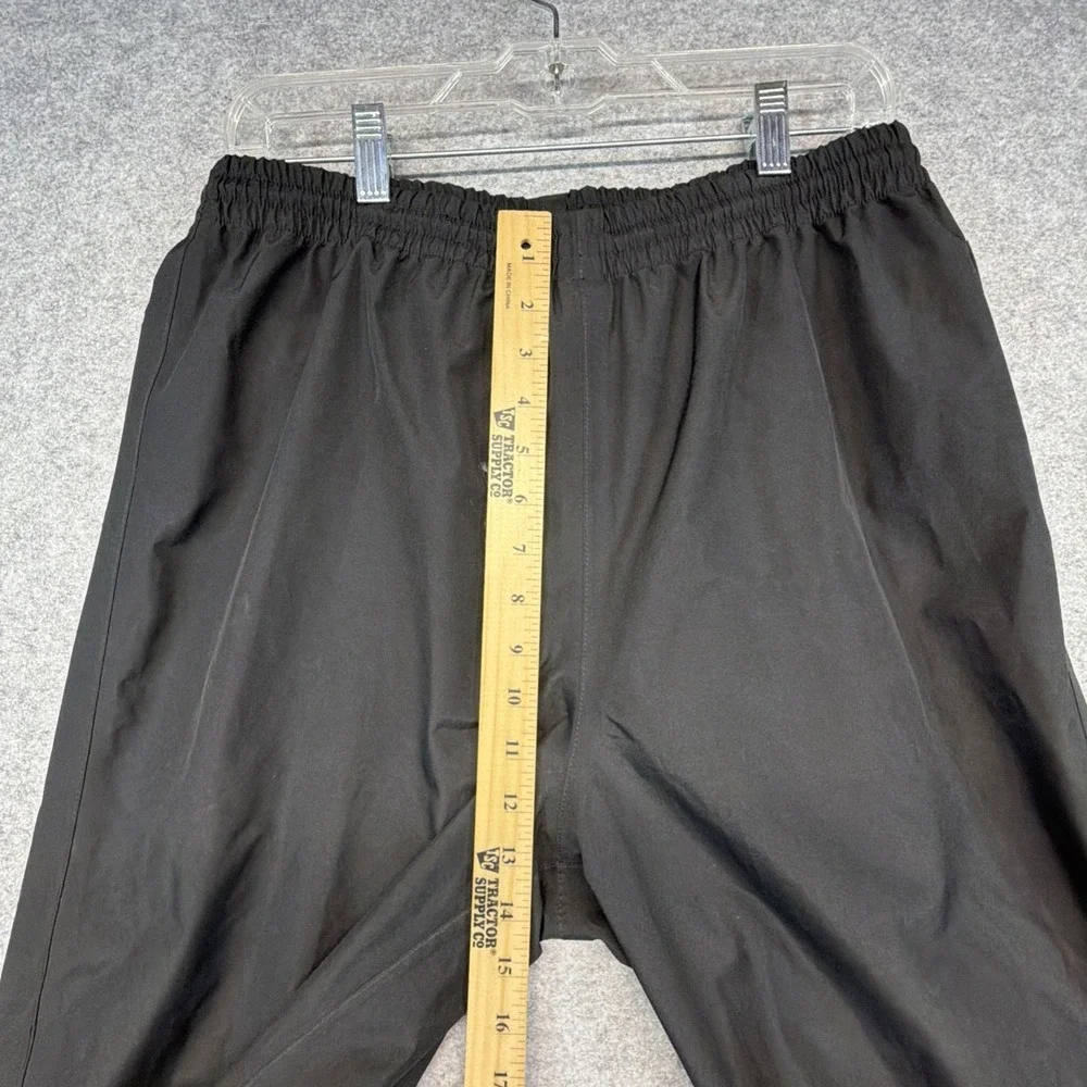 Cabelas GORE-TEX Rain Pants Mens Medium Black Waterproof Hiking Hunting Fishing